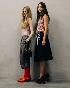 Backstage at Prada Spring 2025 Ready-to-Wear CollectionA