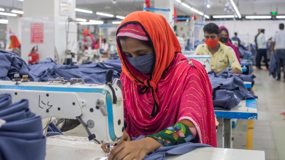 Women make up 80% of the garment industry's factory workforce.