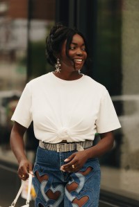 Street style at New York Fashion Week Spring 2025