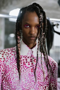 Backstage at Dries Van Noten Spring 2025 Ready-to-Wear Collection at Paris Fashion Week