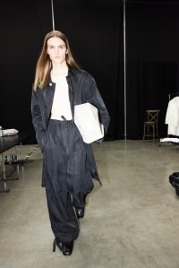 Backstage at Ferragamo Spring 2025 Ready-To-Wear Collection at Milan Fashion Week