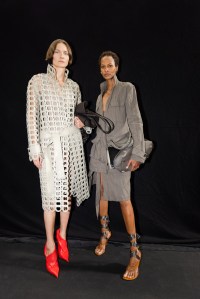 Backstage at Ferragamo Spring 2025 Ready-To-Wear Collection at Milan Fashion Week