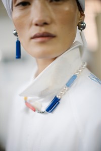 Backstage at Moschino Spring 2025 Ready-To-Wear Collection at Milan Fashion Week
