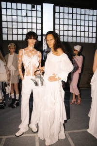 Backstage at Moschino Spring 2025 Ready-To-Wear Collection at Milan Fashion Week