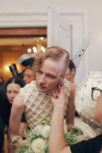 Backstage at Richard Quinn Spring 2025 Ready-To-Wear Collection at London Fashion Week