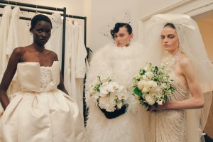 Backstage at Richard Quinn Spring 2025 Ready-To-Wear Collection at London Fashion Week
