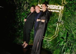 Hélène Poulit-Duquesne, François-Henri Pinault and Claire Choisne at the Boucheron In America event during New York Ready to Wear Fashion Week held at Cooper Hewitt, Smithsonian Design Museum on September 10, 2024 in New York, New York.