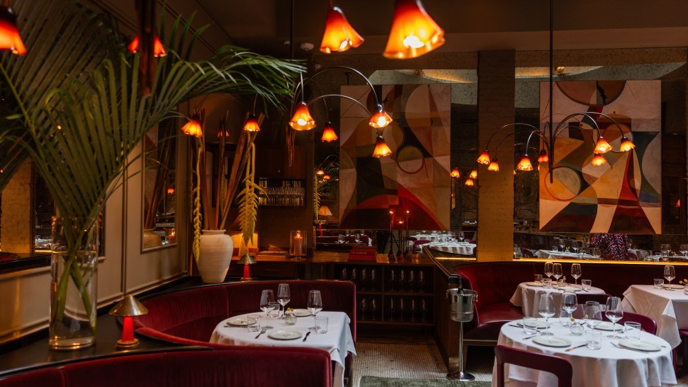 Inside the Brass dining room