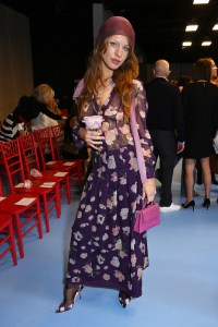 Ivy Getty at the Carolina Herrera Spring 2025 Ready-to-Wear show