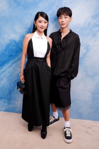Michi and Yoshiaki at the Dior spring 2025 ready-to-wear show in Paris.
