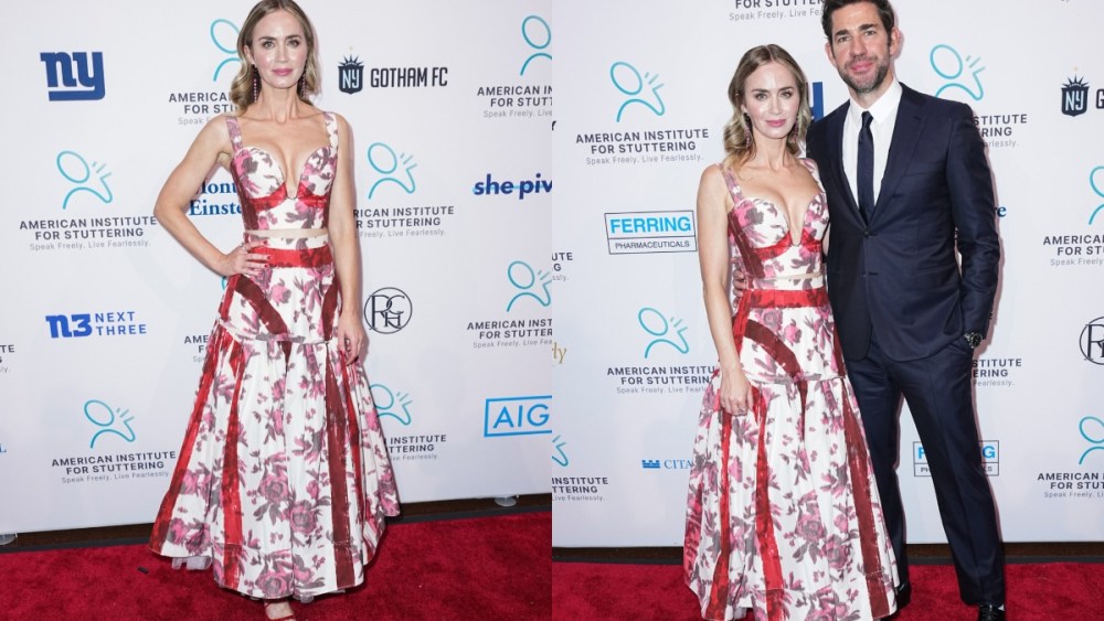 Emily Blunt and John Krasinski at The American Institute for Stuttering’s 18th Annual Gala.