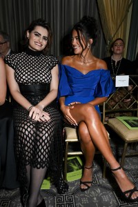 Nava Mau and Maia Reficco at the Christian Siriano Spring 2025 ready-to-wear show.