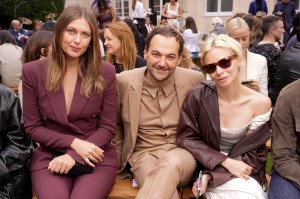 Maria Sharapova, Daniel Humm and Annabelle Dexter-Jones at Gabriela Hearst RTW Spring 2025