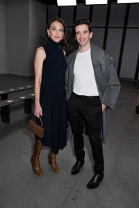 Sutton Foster and Michael Urie at the Michael Kors Spring 2025 Ready-to-Wear show
