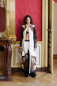 Backstage at Gabriela Hearst Spring 2025 Ready-to-Wear Collection at Paris Fashion Week