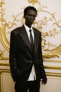 Backstage at Gabriela Hearst Spring 2025 Ready-to-Wear Collection at Paris Fashion Week