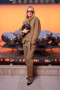 Alessia Marcuzzi at Isabel Marant Spring 2025 Ready-to-Wear Show at Paris Fashion Week