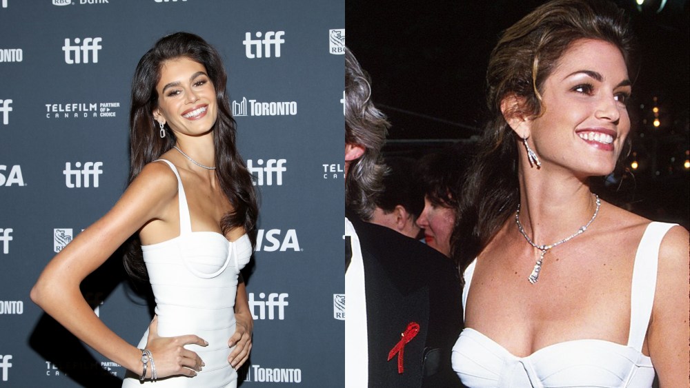 Kaia Gerber, Herve Leger dress, Cindy Crawford, Oscars, Academy Awards, Toronto International Film Festival