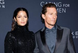 Camila Alves McConaughey and Matthew McConaughey at Kering’s 3rd Annual Caring For Women Dinner held at The Pool on September 9, 2024 in New York City.