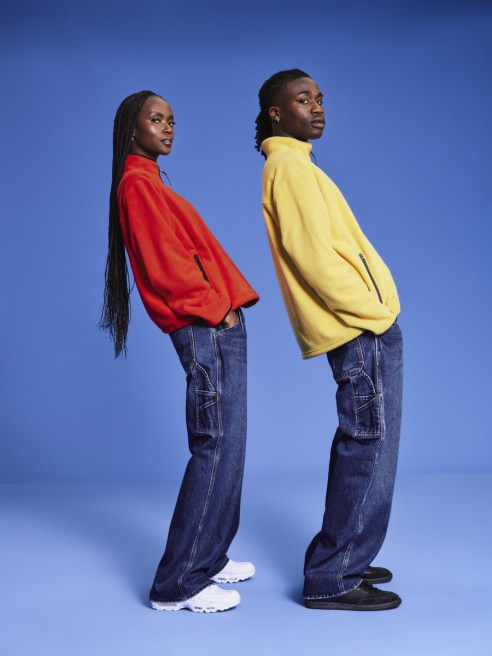 The days of performance fleece and carpenter jeans are back at Old Navy.