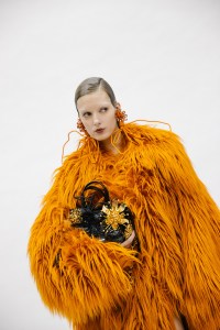 Backstage at the Palomo Spain spring 2025 ready-to-wear show at New York Fashion Week.