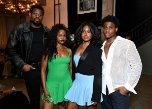 Abraham Boyd, Momo Boyd, Angel Boyd and Israel Boyd at the Sergio Hudson Spring 2025 Ready-to-Wear show