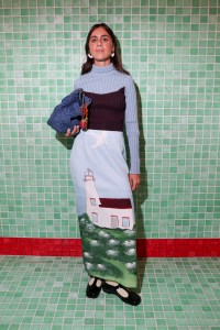 Victoria Montanari at the Tory Burch Spring 2025 Ready-to-Wear show