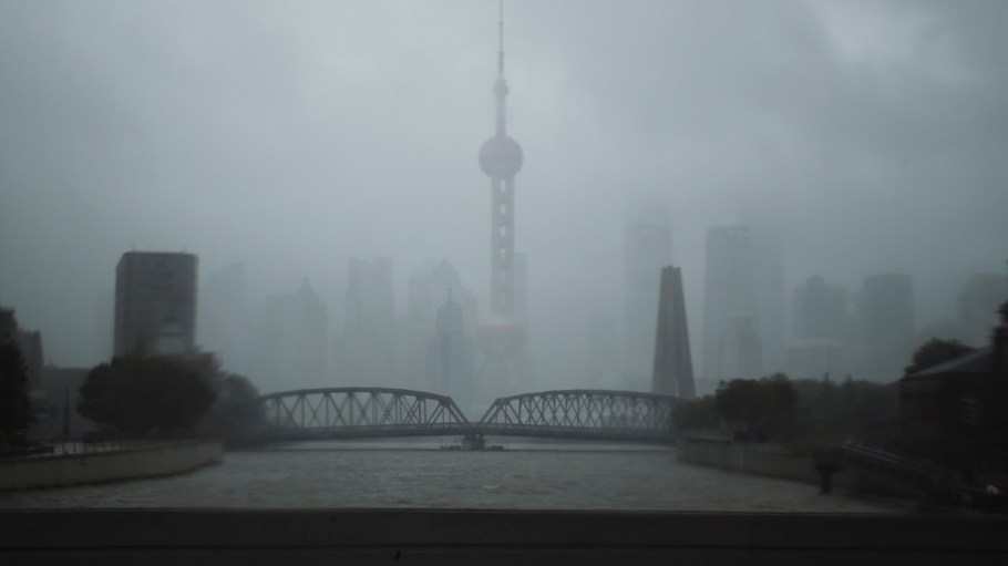 Bebinca, the 13th typhoon of this year, made landfall in Shanghai at about 7:30 a.m. on September 16.
