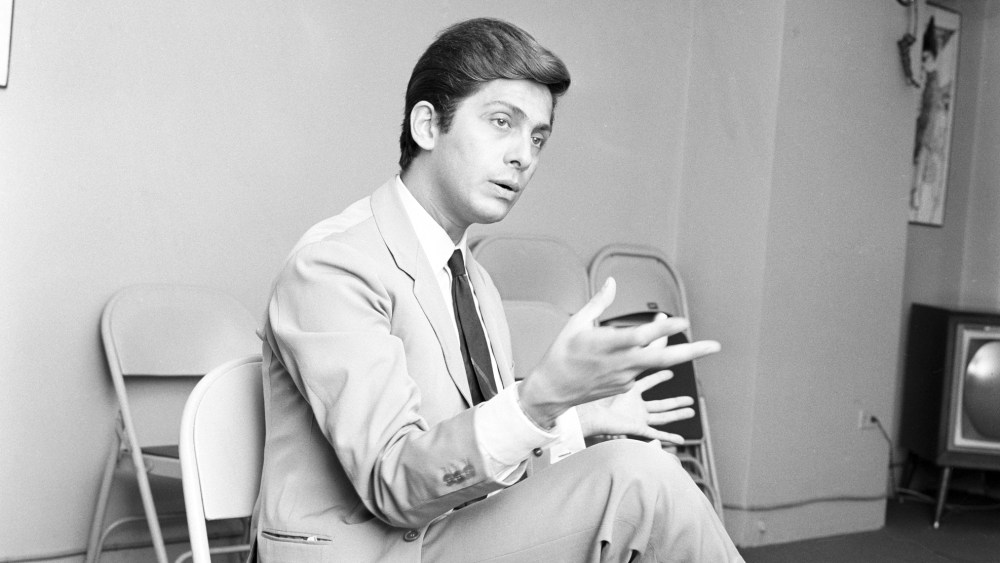 Portrait of Italian fashion designer Valentino Garavani during a visit to New York City on August 30, 1962.