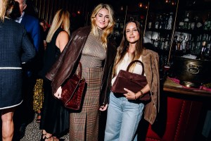 Shailene Woodley and Charlotte Groeneveld at the Veronica Beard NYFW Party held at The Nines during New York Ready to Wear Fashion Week on September 5, 2024 in New York, New York.