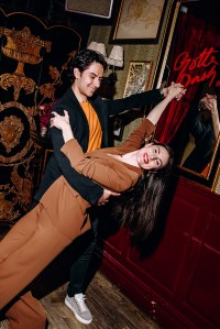 Robert Fairchild and Tiler Peck at the Veronica Beard NYFW Party held at The Nines during New York Ready to Wear Fashion Week on September 5, 2024 in New York, New York.