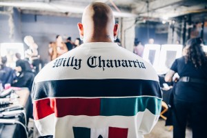 Backstage at the Willy Chavarria Spring 2025 ready-to-wear show at New York Fashion Week.