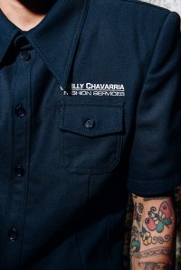 Backstage at the Willy Chavarria Spring 2025 ready-to-wear show at New York Fashion Week.