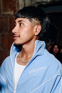 Backstage at the Willy Chavarria Spring 2025 ready-to-wear show at New York Fashion Week.