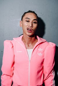 Backstage at the Willy Chavarria Spring 2025 ready-to-wear show at New York Fashion Week.