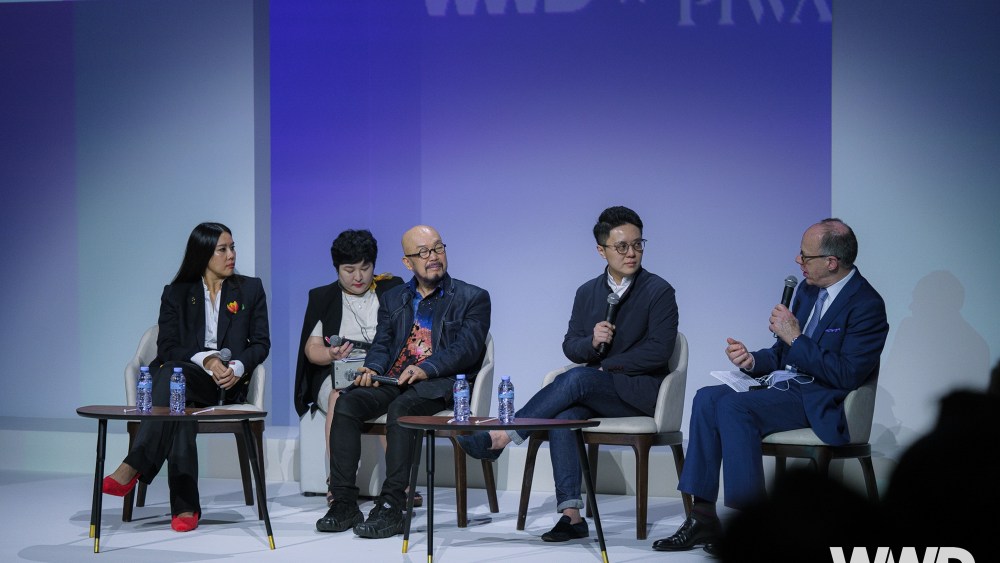 WWD x Siam Piwat Global Fashion Spotlight in Bangkok, Thailand - Wannasiri Kongman, Lie Sang Bong and Octo Cheung Yan Yu in conversation with Jim Fallon, chief content officer of WWD and Fairchild Media.