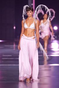 Taylor Hill on the runway at the Victoria's Secret Fashion Show on Oct. 15 in New York.