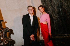 Wes Gordon and Katie Holmes