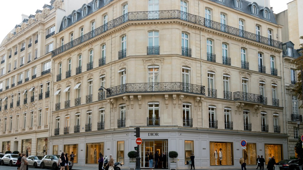 The Dior store on Avenue Montaigne in Paris