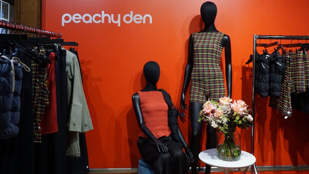 Peachy Den's pop-up in Liberty London.