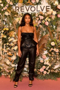 NEW YORK, NEW YORK - SEPTEMBER 09: Lori Harvey attends REVOLVE Gallery NYFW Presentation And Pop-up at Hudson Yards on September 09, 2021 in New York City. (Photo by Craig Barritt/Getty Images for REVOLVE)