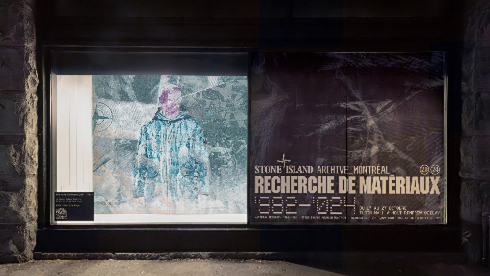 The Stone Island exhibit at Holt Renfrew Ogilvy in Montreal.