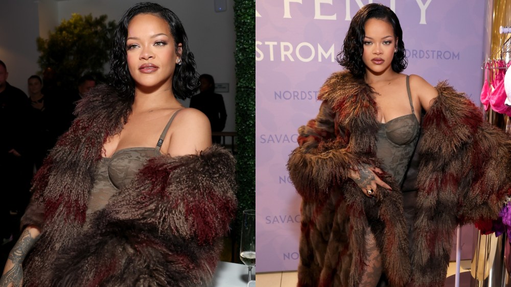 Rihanna attends a Savage x Fenty launch event on Oct. 10 in Los Angeles, Diesel, collaboration, lingerie, Saint Laurent, Fendi