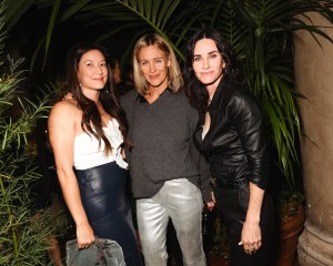 Melissa Magsaysay, Ali Taeckman, and Courteney Cox