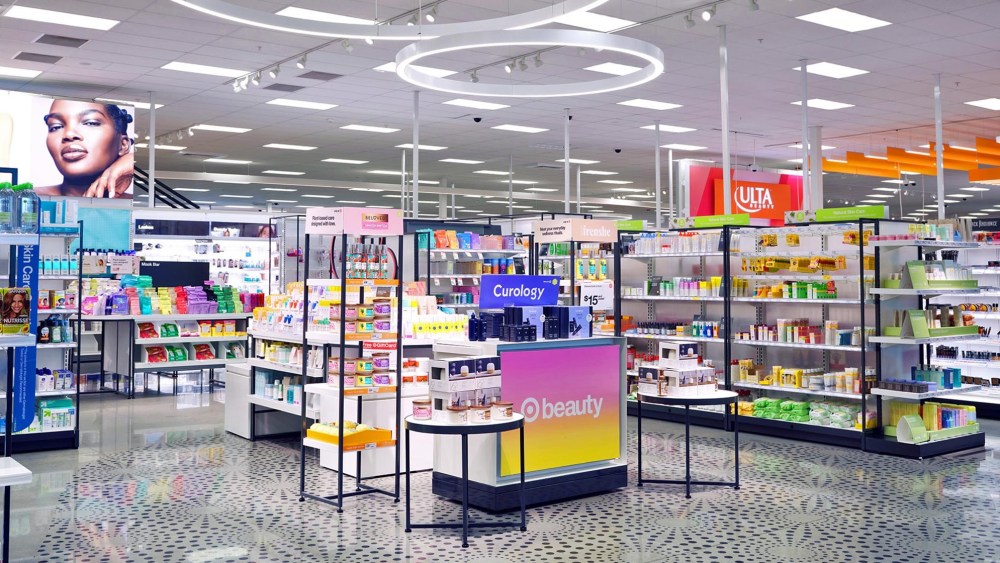 Target beauty aisle with Ulta.