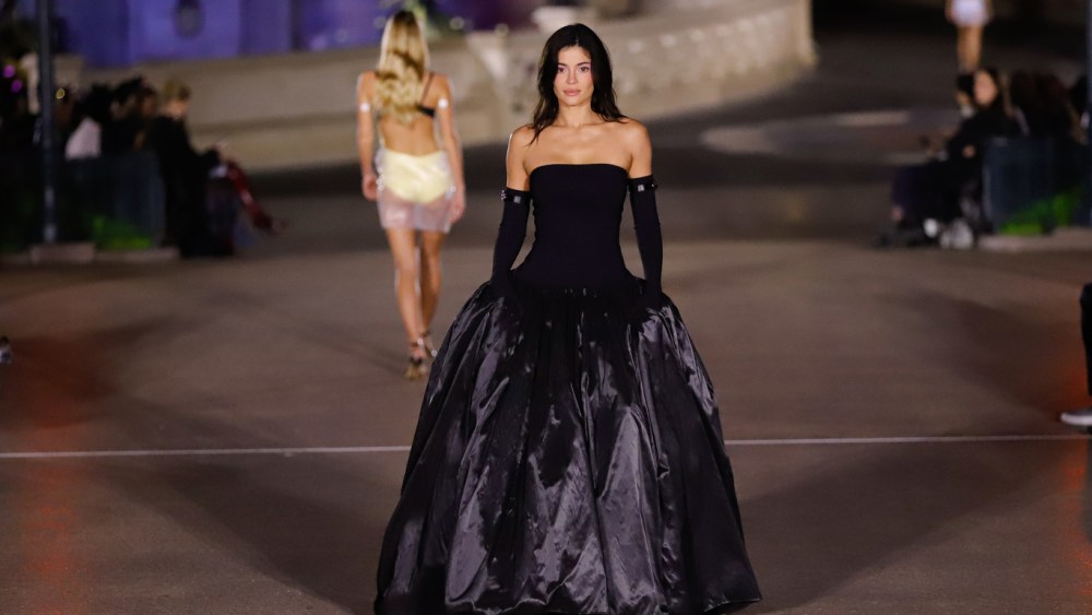 Kylie Jenner on the runway at the Coperni Spring 2025 ready-to-wear show