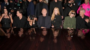 Katy Perry, Bill Skarsgård, Salma Hayek, François-Henri Pinault, Nicole Kidman, Anna Wintour and Kyle MacLachlan at Balenciaga RTW Spring 2025