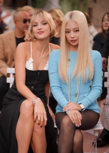 Angèle and Jennie Kim at Chanel RTW Spring 2025