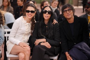 Margaret Qualley, Inez van Lamsweerde and Vinoodh Matadin at Chanel RTW Spring 2025