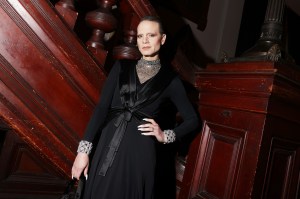 Jordan Roth at the Giorgio Armani Spring 2025 Ready-to-Wear show